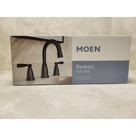 Moen Banbury 2 Handle Bathroom Faucet, Bronze 108966